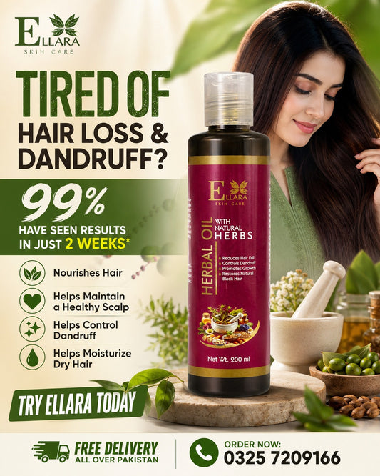 Ellara Herbal Hair Oil with Natural Herbs – 200ml